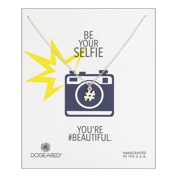 NWT Sterling Silver “Be Your Selfie” Hashtag Necklace - Picture 3 of 3